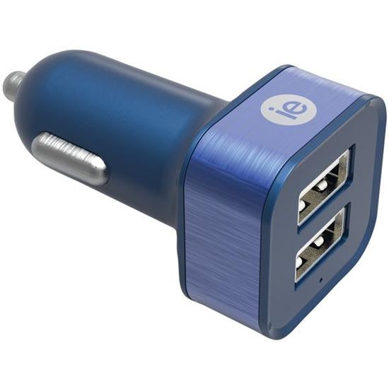 2.4A DL USB CAR CHRG BLU