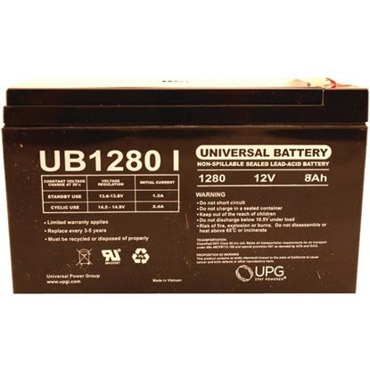 UB1280F2 SLA 12V 8AH .250