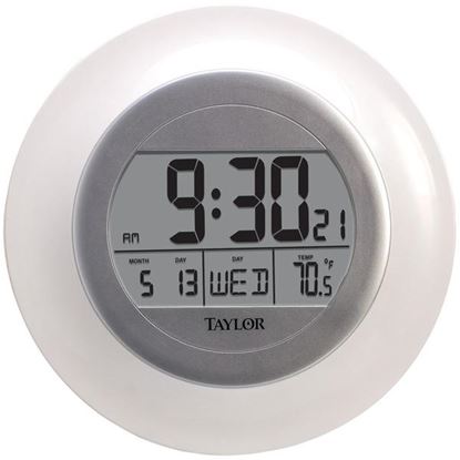 WALL CLOCK THERM WHT