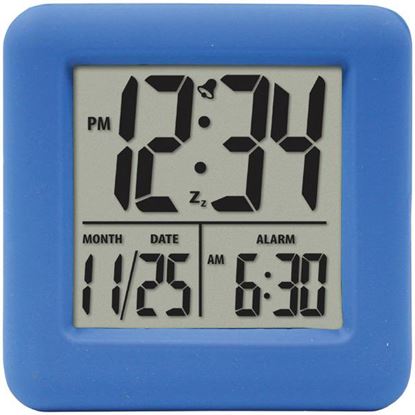 SOFT CUBE ALARM CLOCK BLU