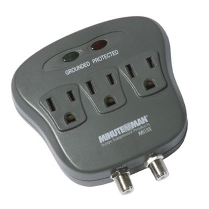 3-Outlet Surge Protector w coax