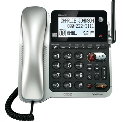 DECT 6.0 Corded/Cordless Phone System with Digital Answering System & Caller ID/Call Waiting